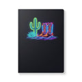 Neon Cowboy Boots and Cactus Journal | Softcover Notebook