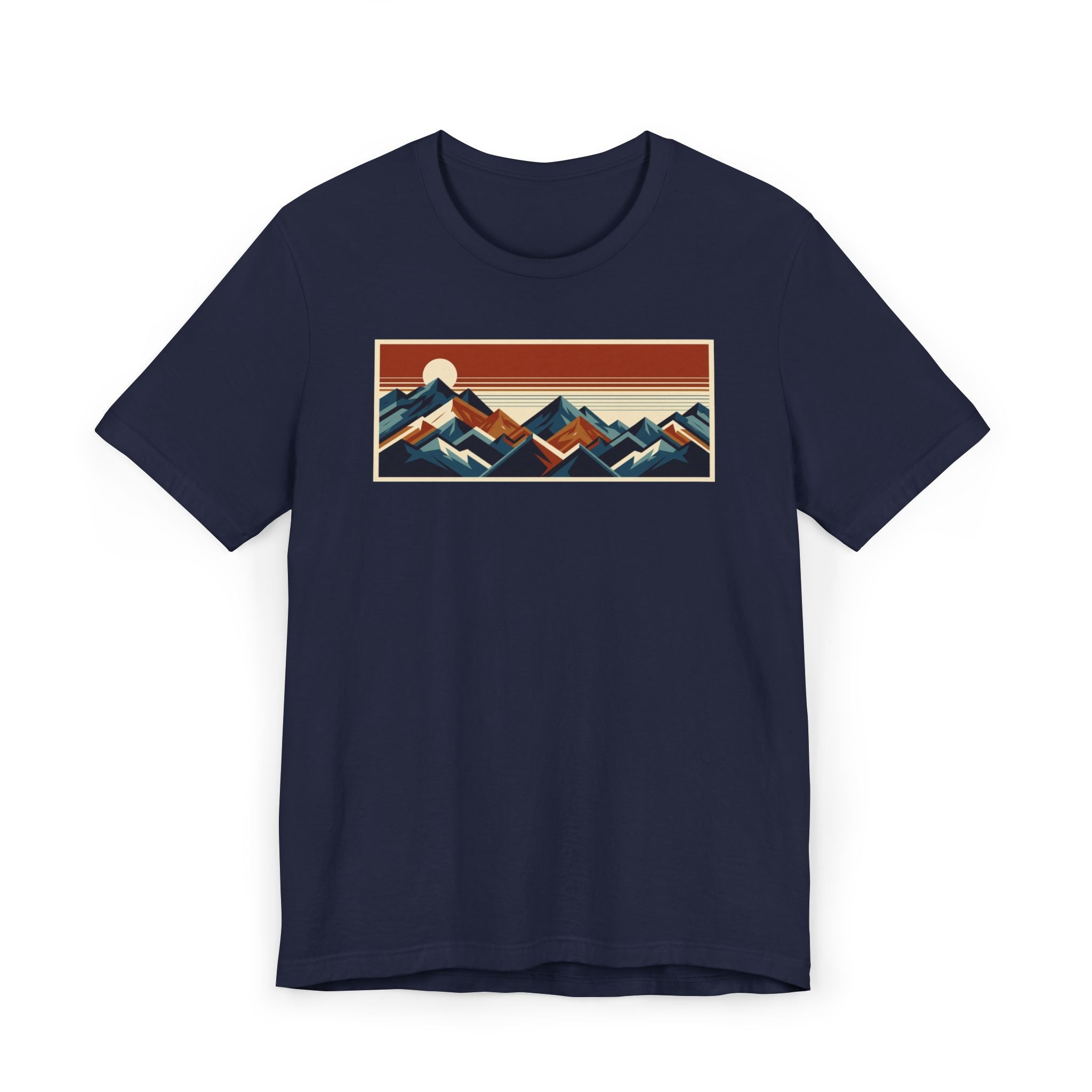 Retro Mountain Graphic Tee | Vintage Sunset Nature T-Shirt for Hikers & Outdoor Lovers