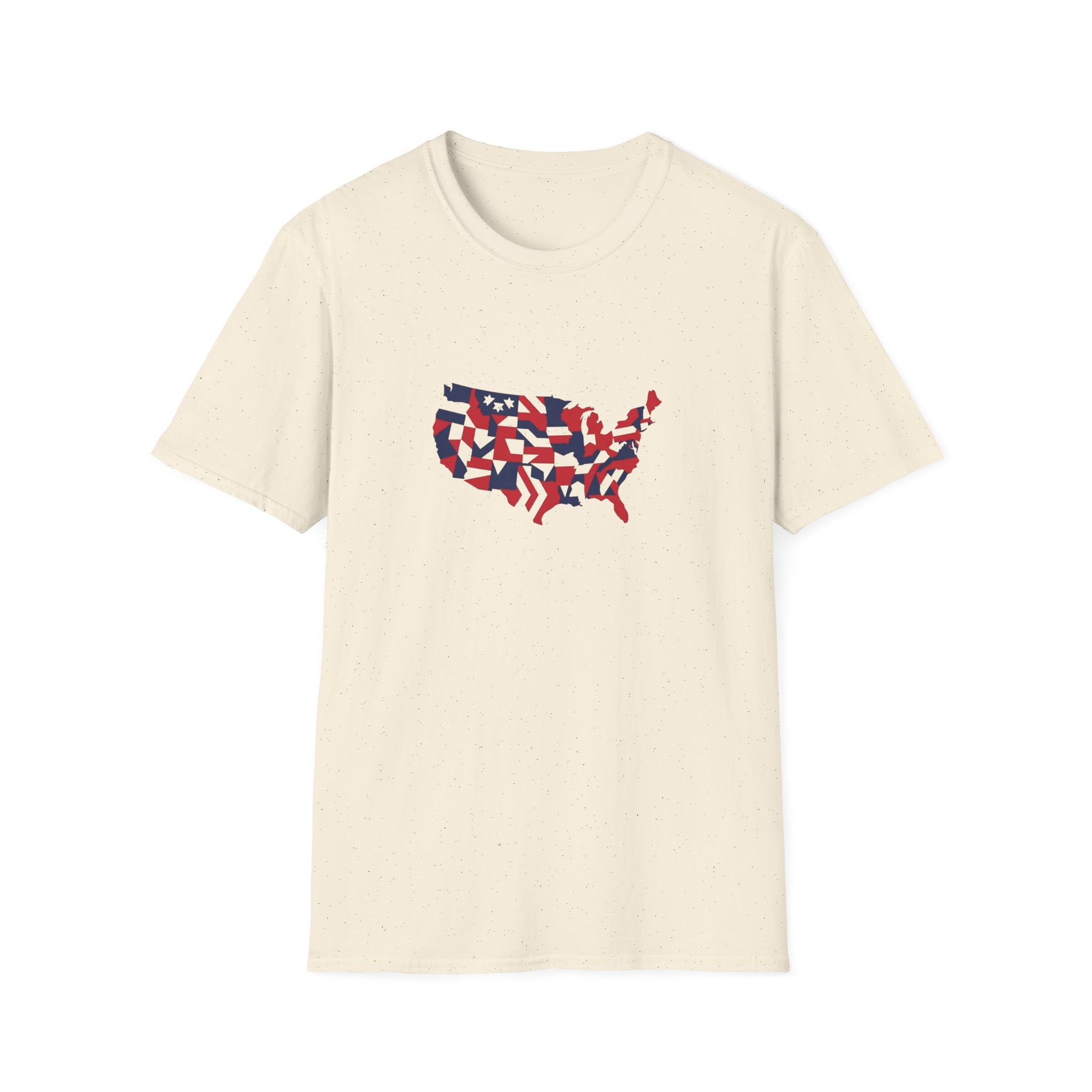 USA Map Flag Shirt | Patriotic American Graphic Tee