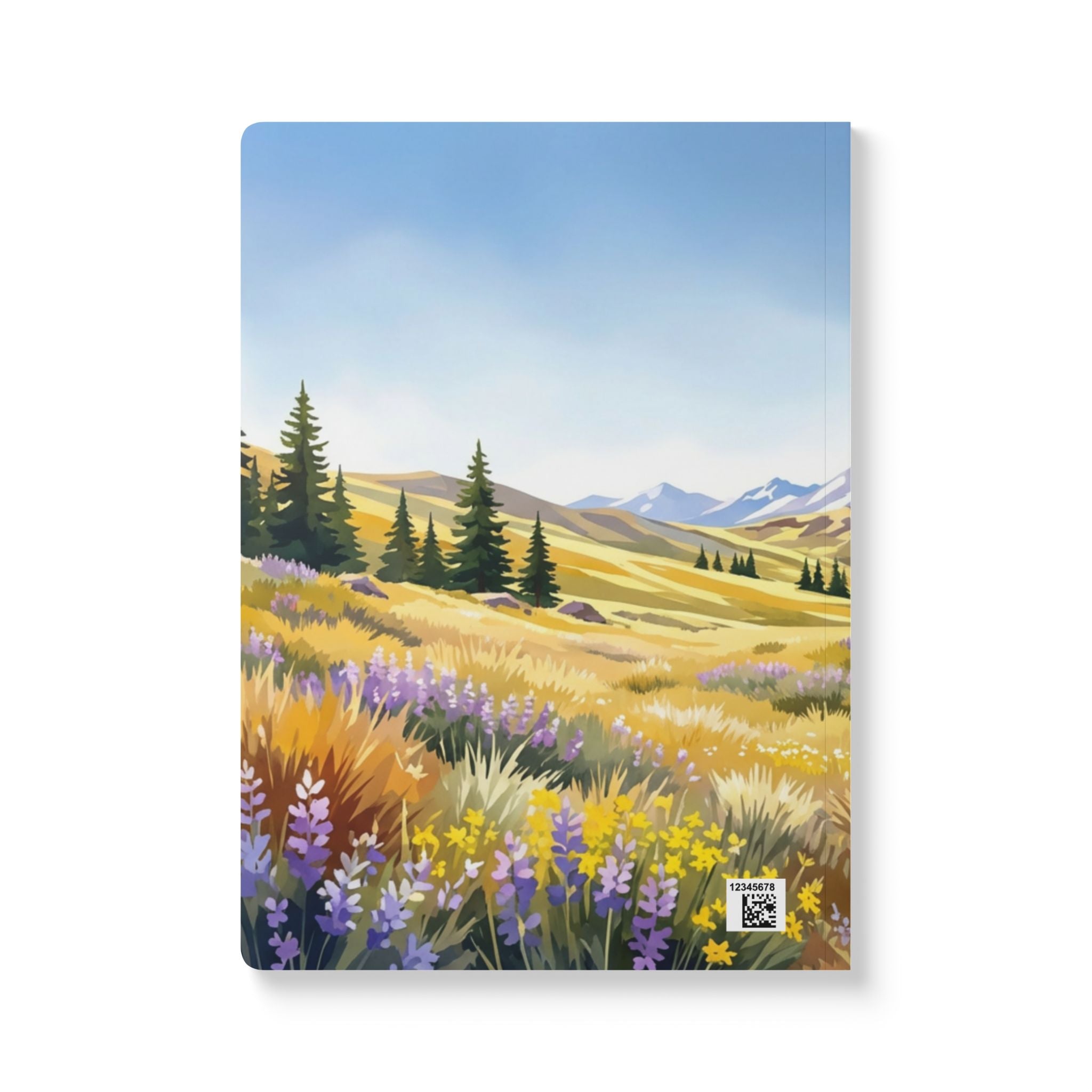 Mountain Meadow Illustration Journal | Softcover Notebook