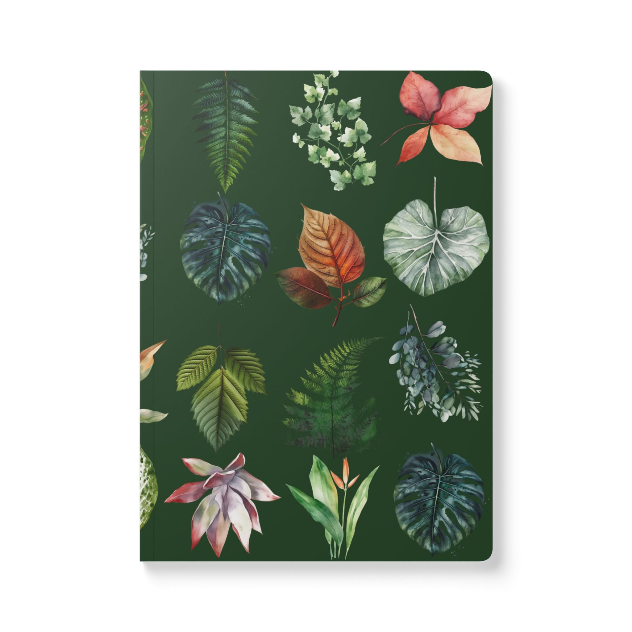 Tropical Leaves Softcover Journal | Botanical Notebook
