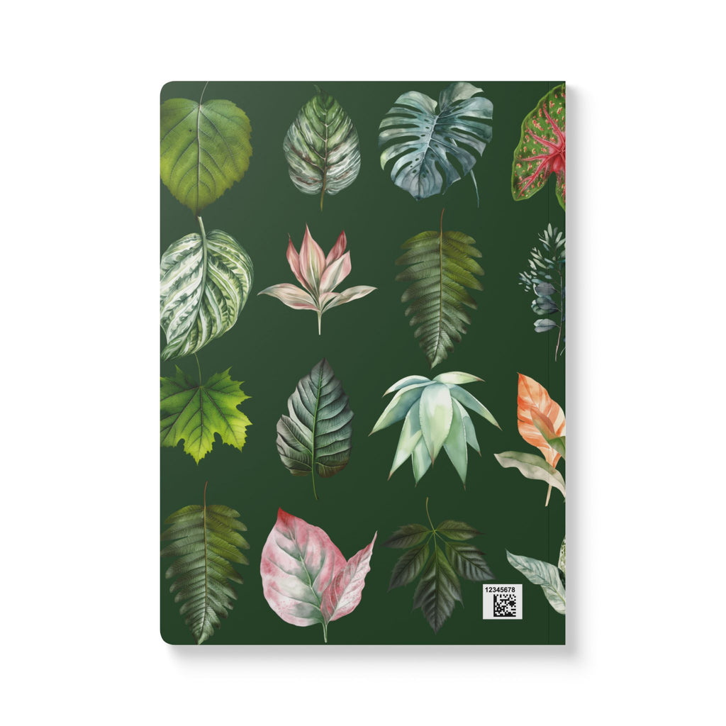 Tropical Leaves Softcover Journal | Botanical Notebook