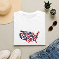 USA Map Flag Shirt | Patriotic American Graphic Tee