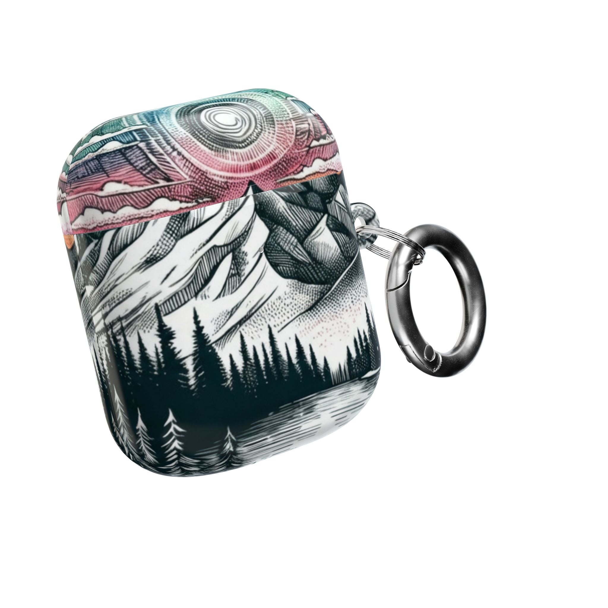 Sunset Mountain Landscape AirPod Case