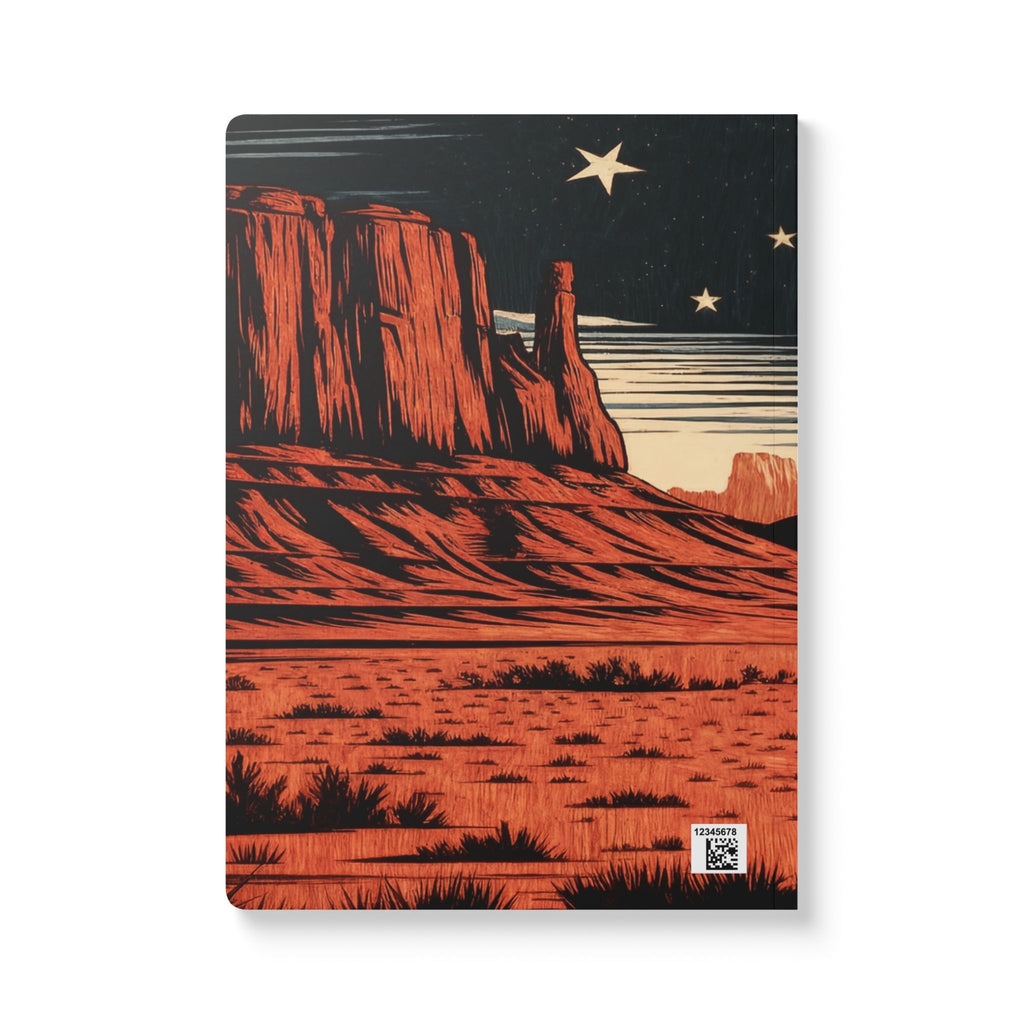 Cowboy Silhouette Desert Night Journal | Softcover Notebook