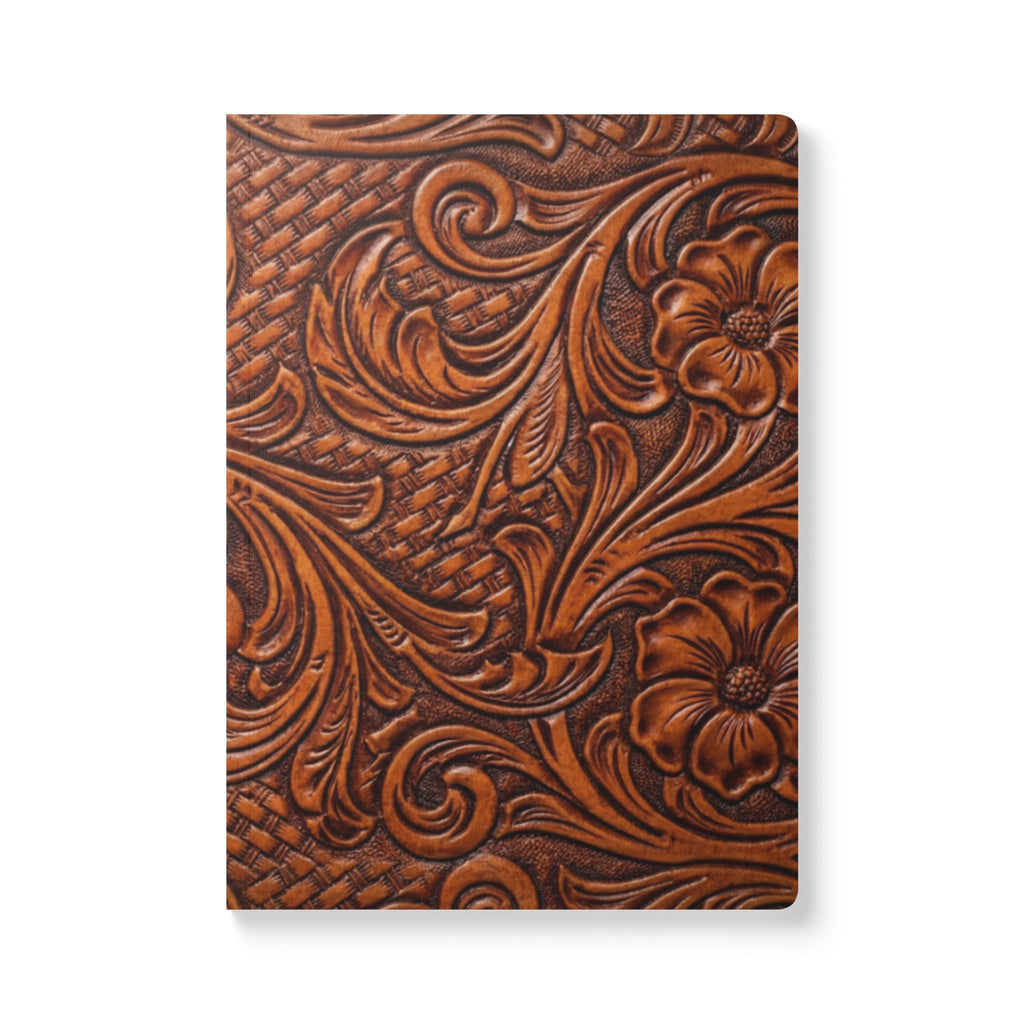 Tooled Leather Inspired Journal | Softcover Notebook