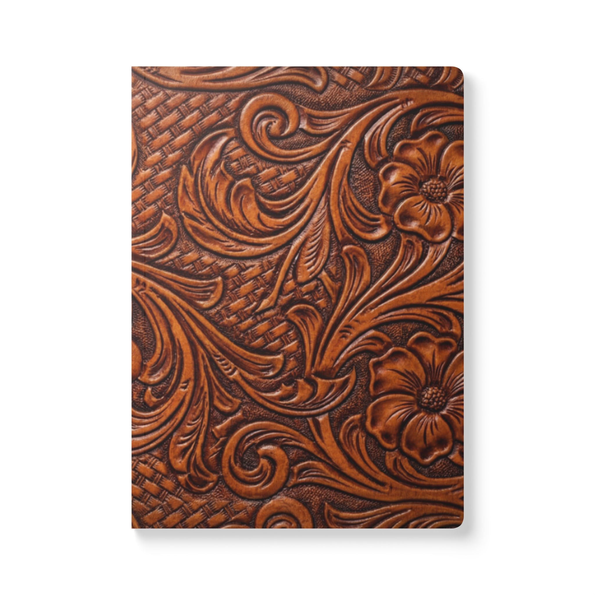 Tooled Leather Inspired Journal | Softcover Notebook