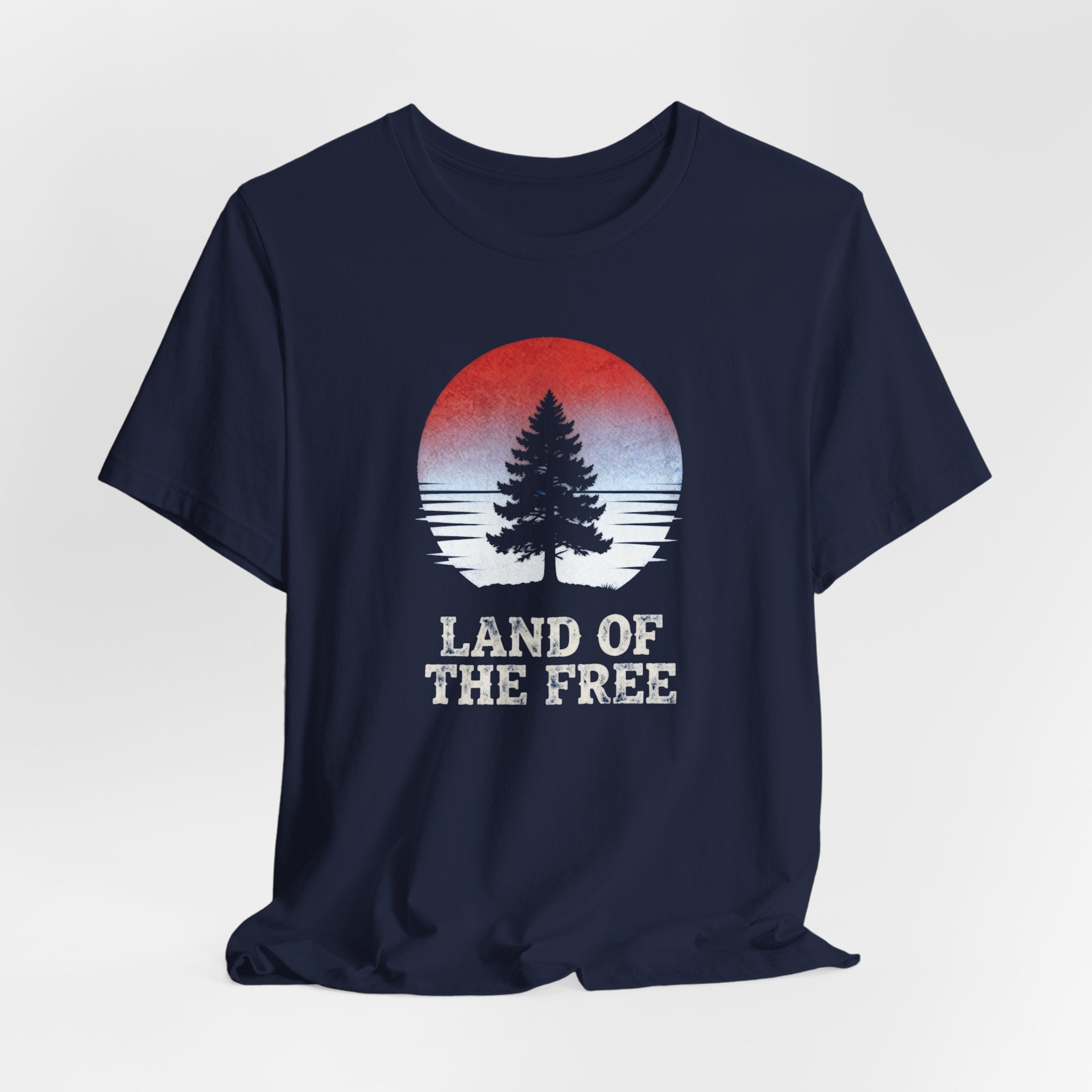Land of the Free tree graphic Tee | Patriotic shirt