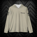 Off Duty Police Hoodie — Tan Tactical Long Sleeve