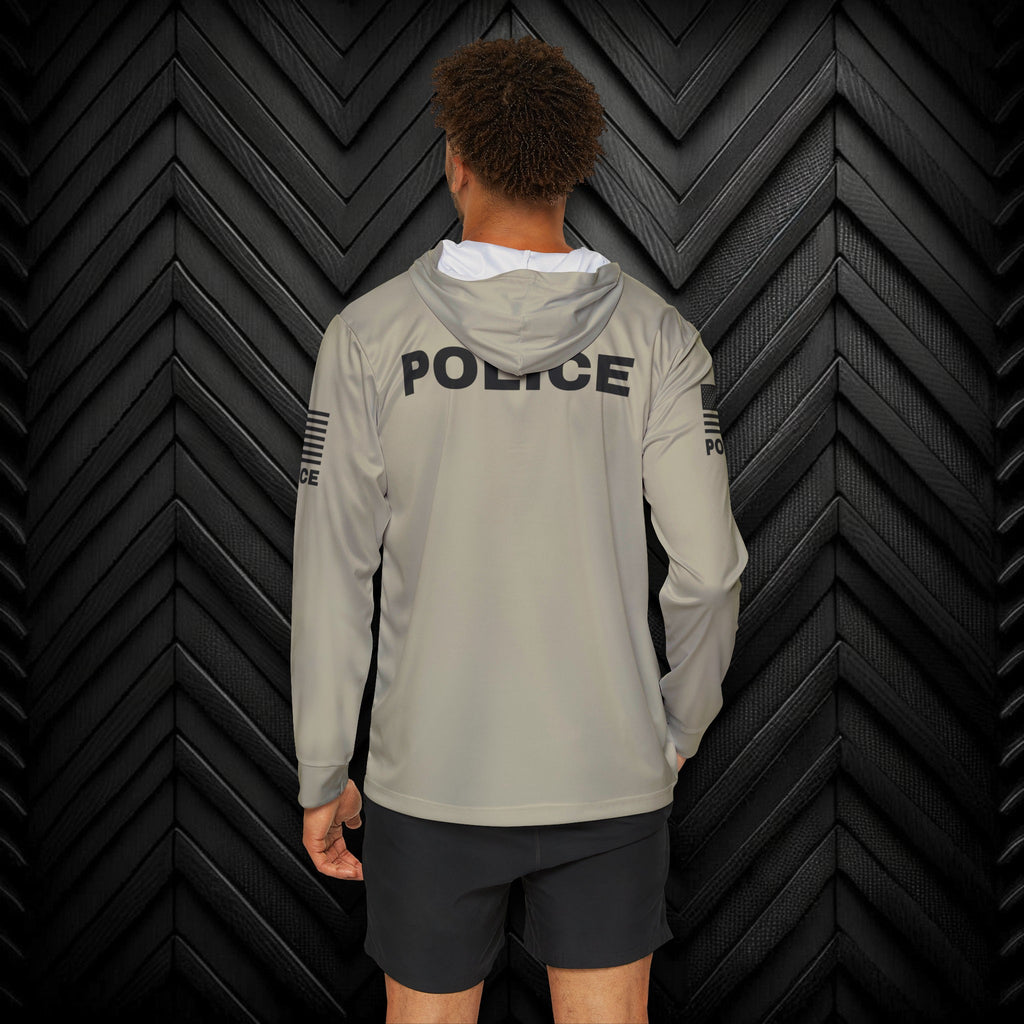 Off Duty Police Hoodie — Tan Tactical Long Sleeve