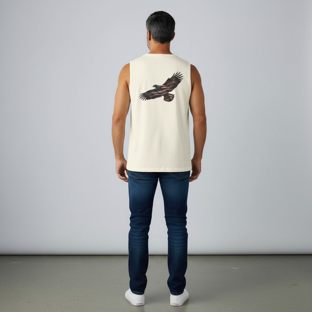 Patriotic Soaring Eagle Tank Top