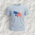 Watercolor Patriotic Stars & Stripes Tee