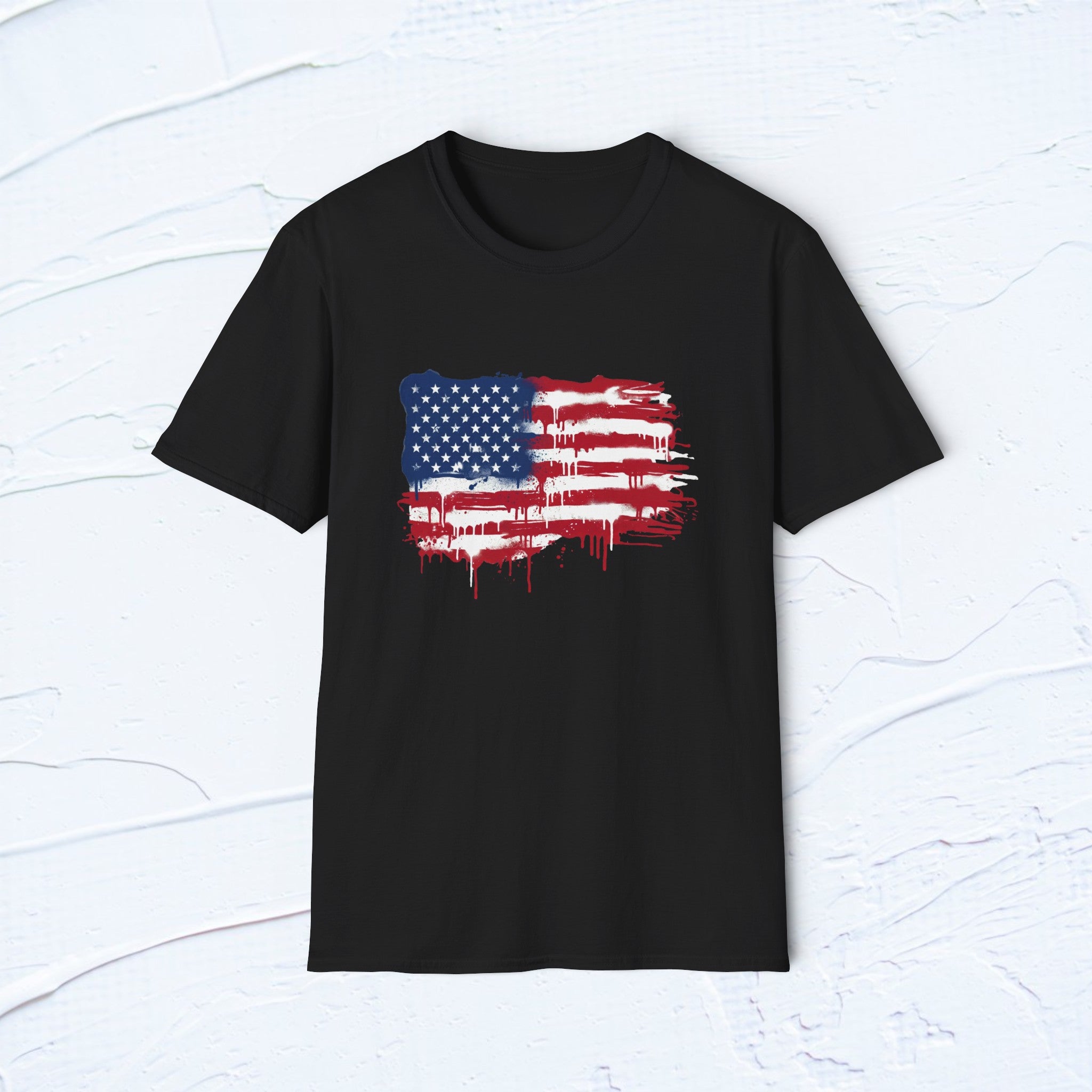 Drip American Flag Tee