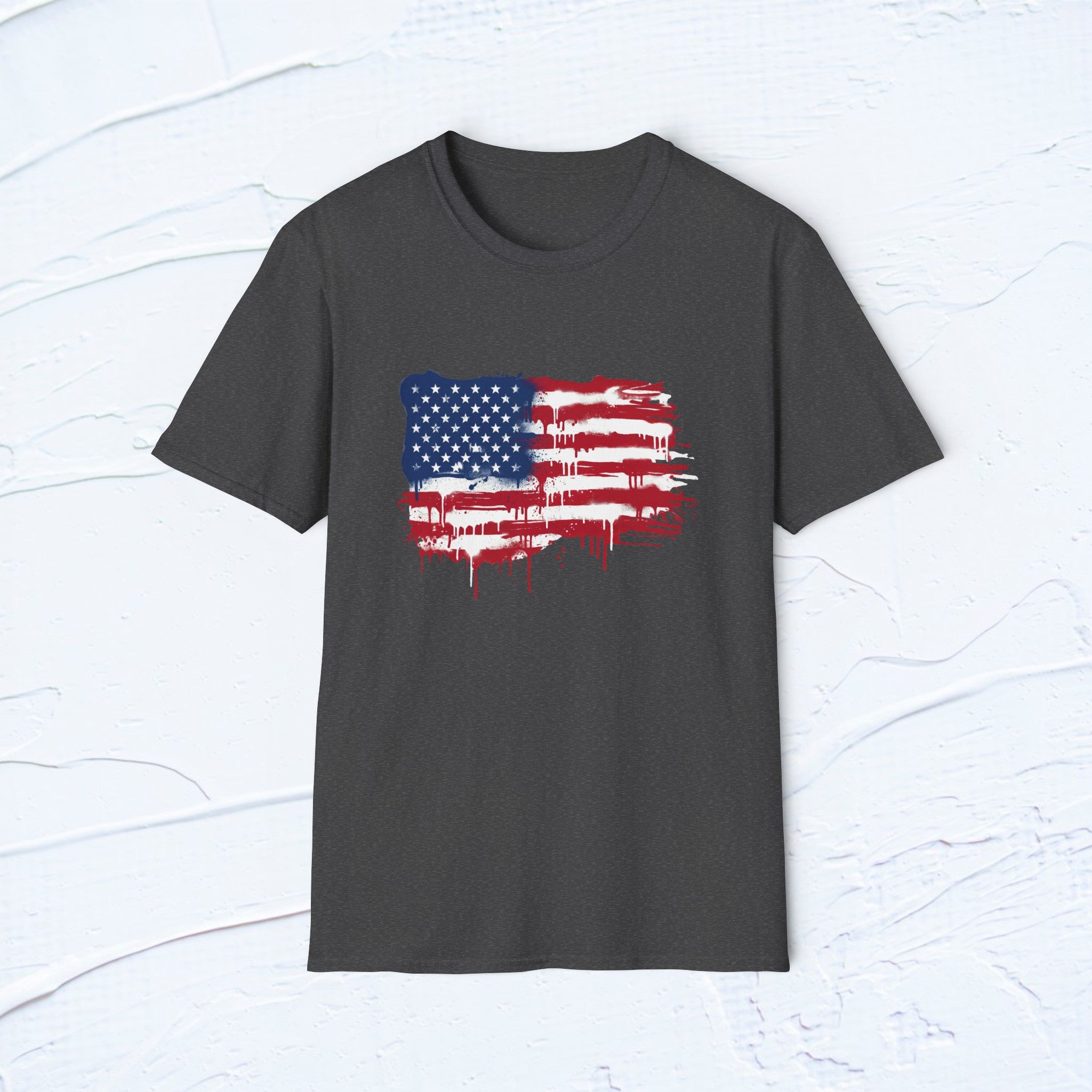 Drip American Flag Tee