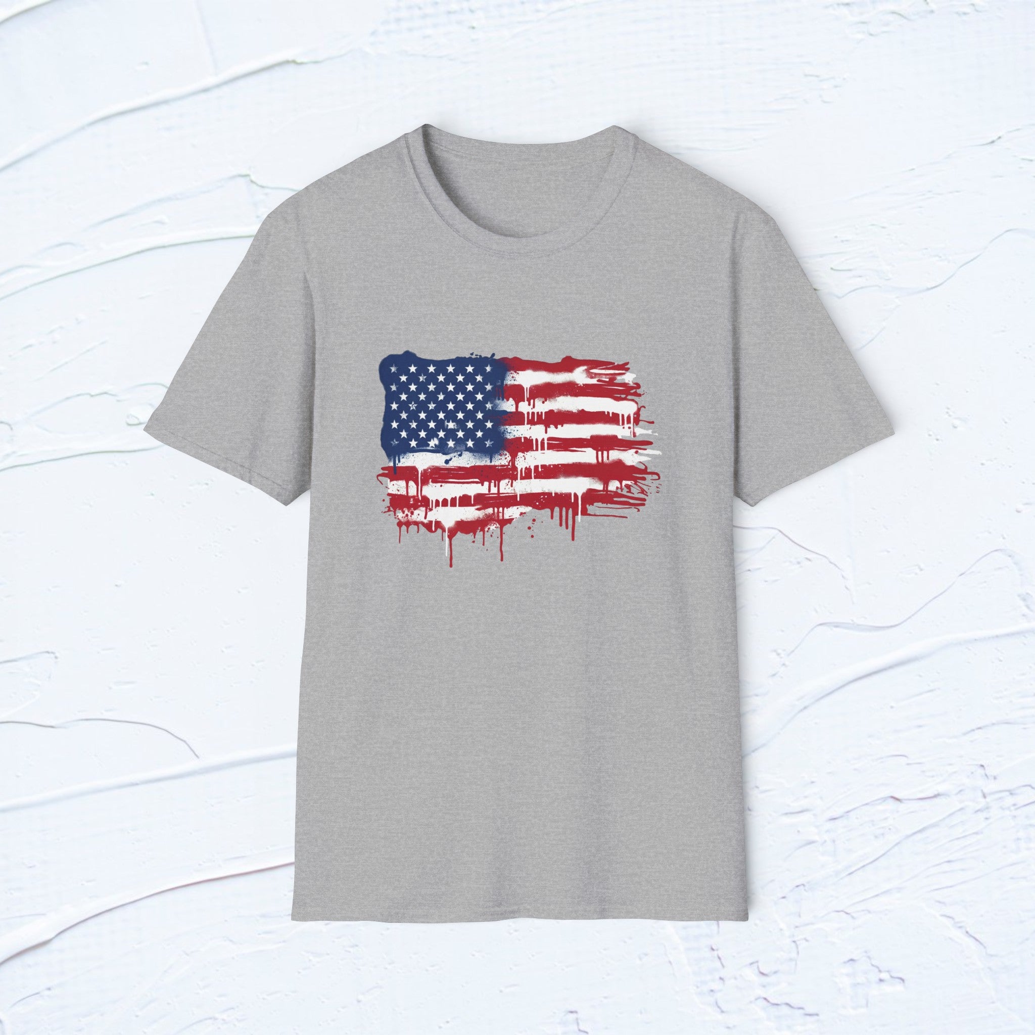 Drip American Flag Tee