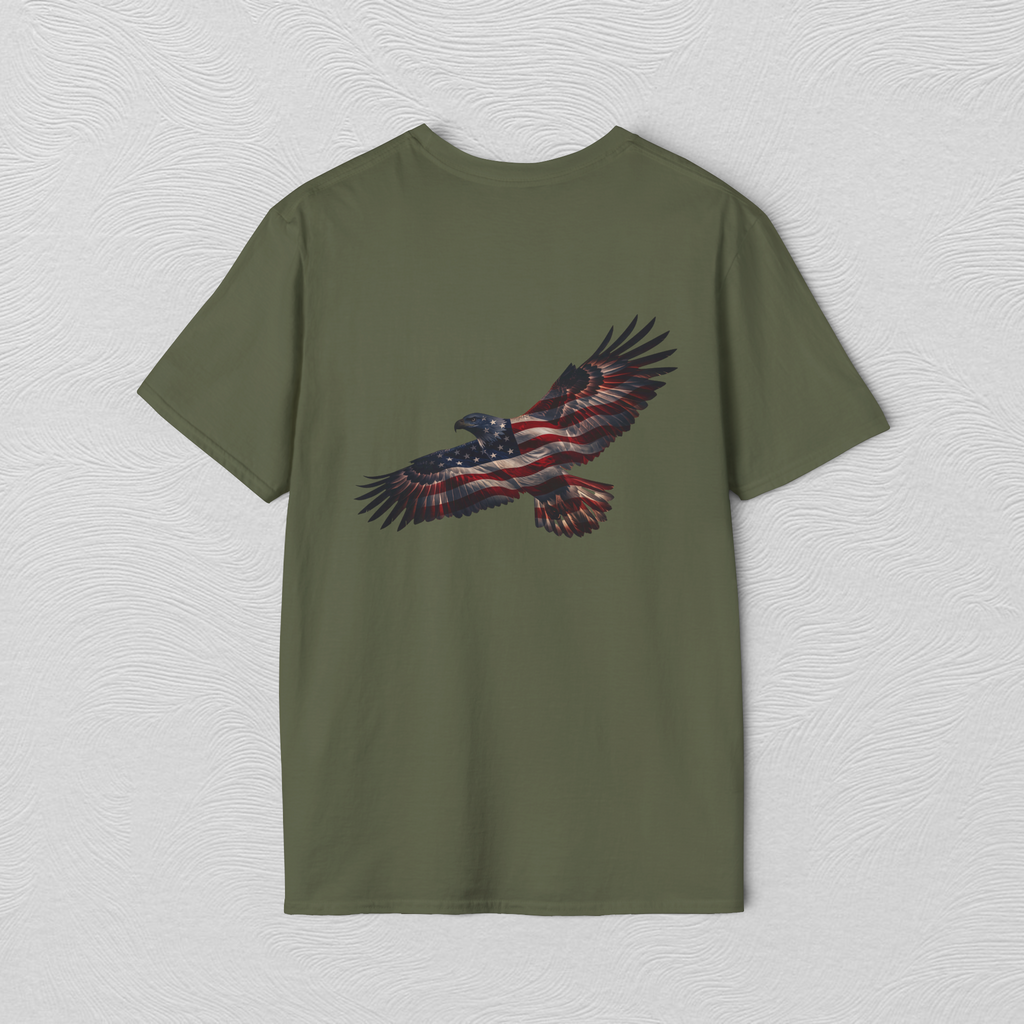 Retro 1776 Chest Logo T‑Shirt