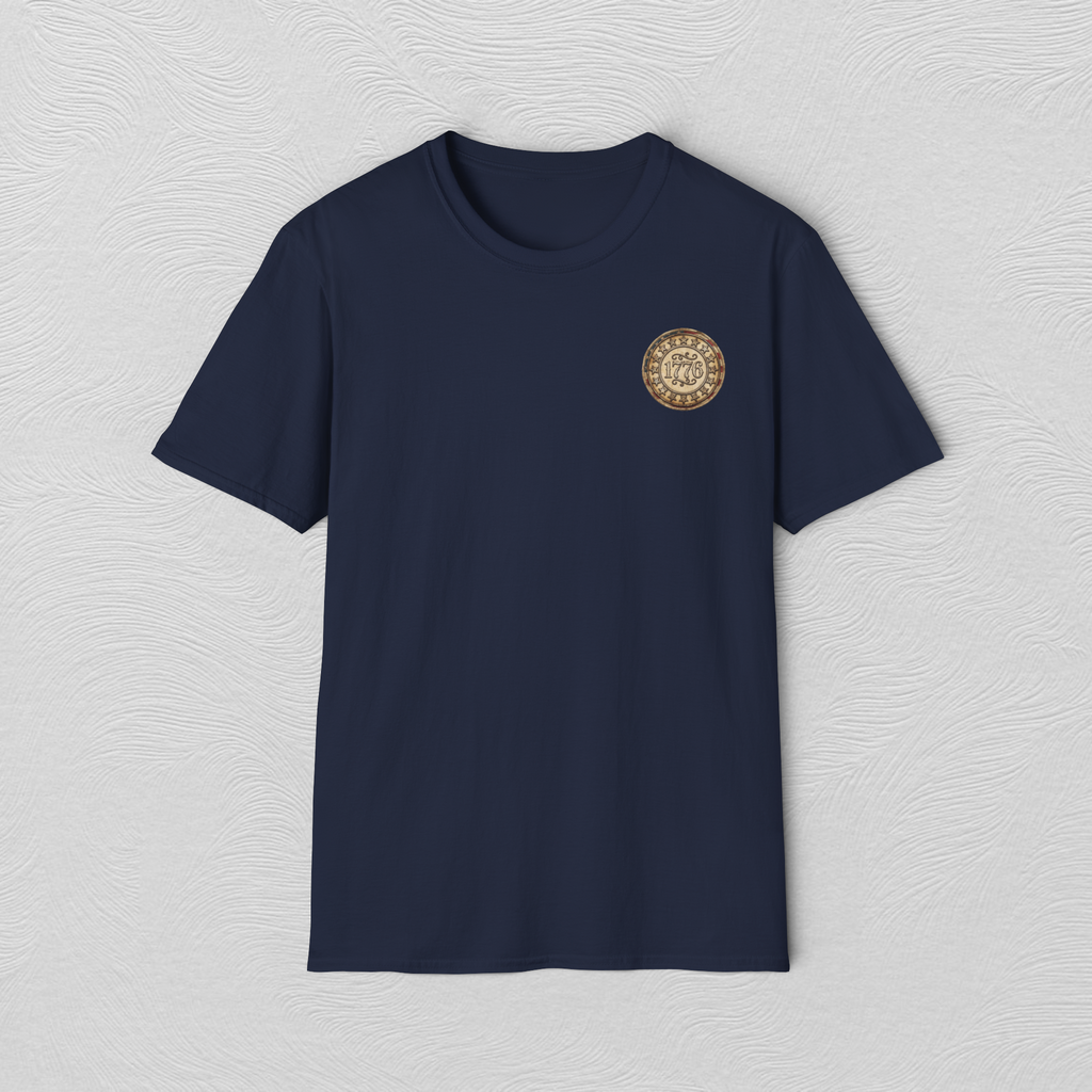 Retro 1776 Chest Logo T‑Shirt