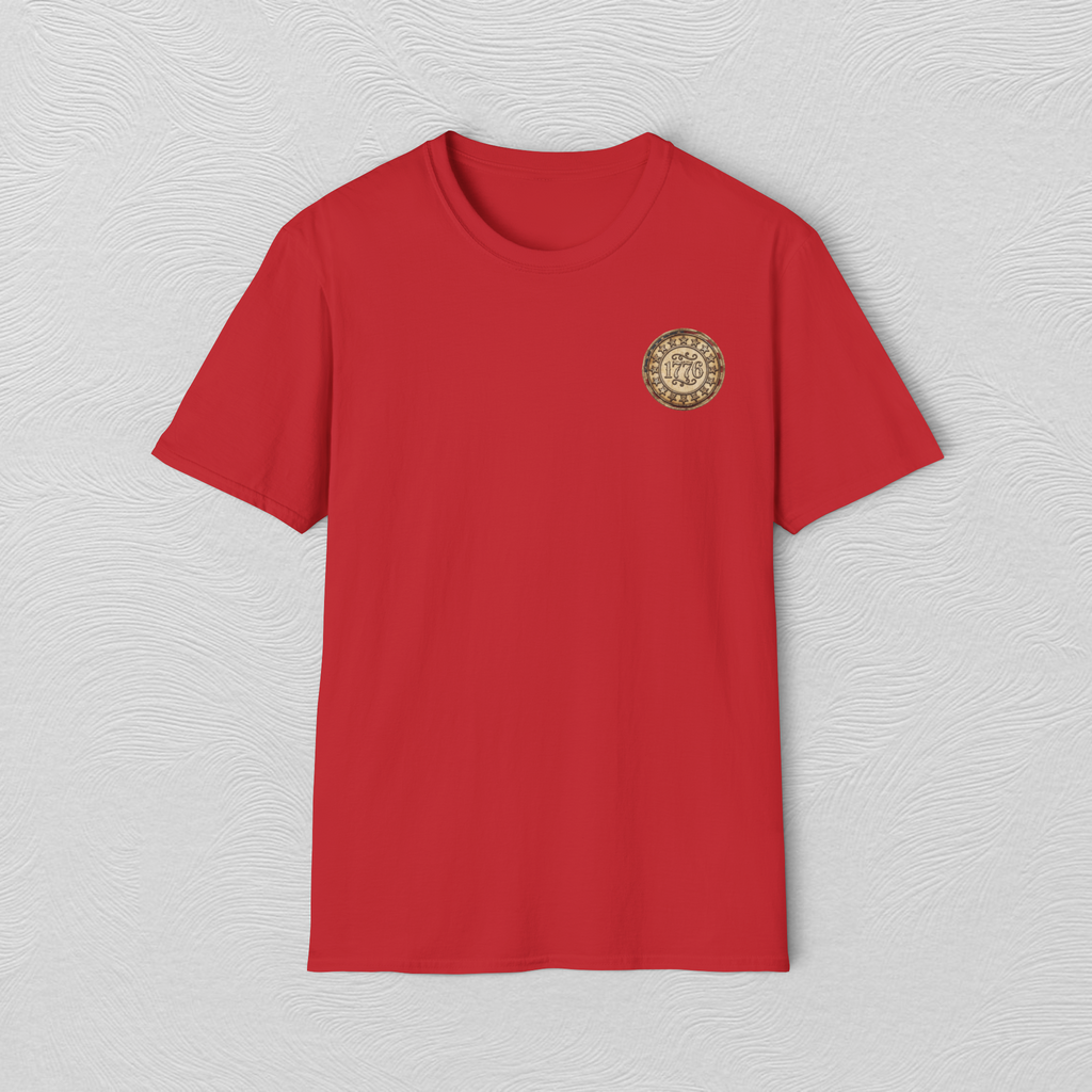 Retro 1776 Chest Logo T‑Shirt