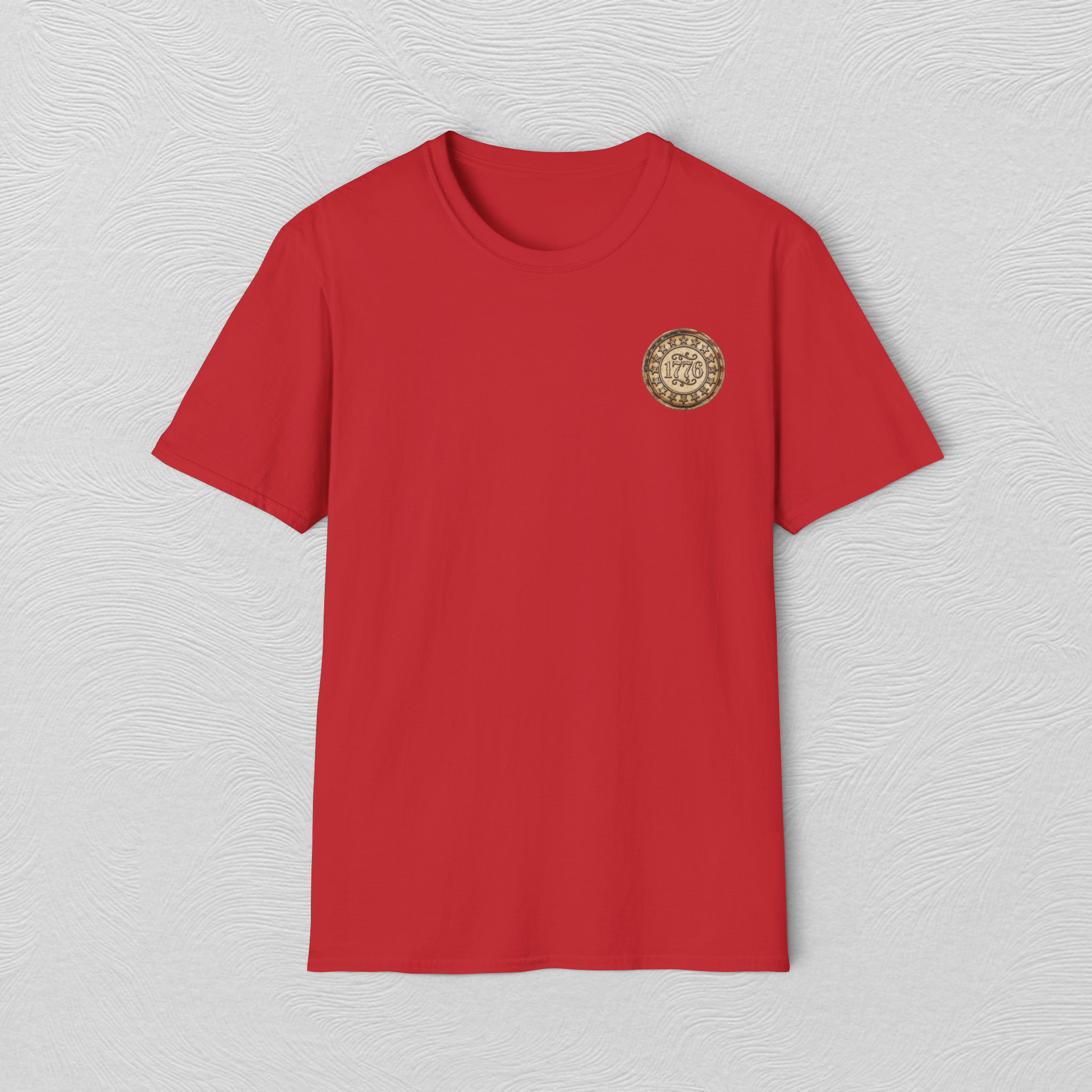 Retro 1776 Chest Logo T‑Shirt