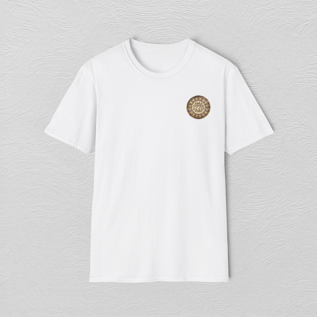 Retro 1776 Chest Logo T‑Shirt