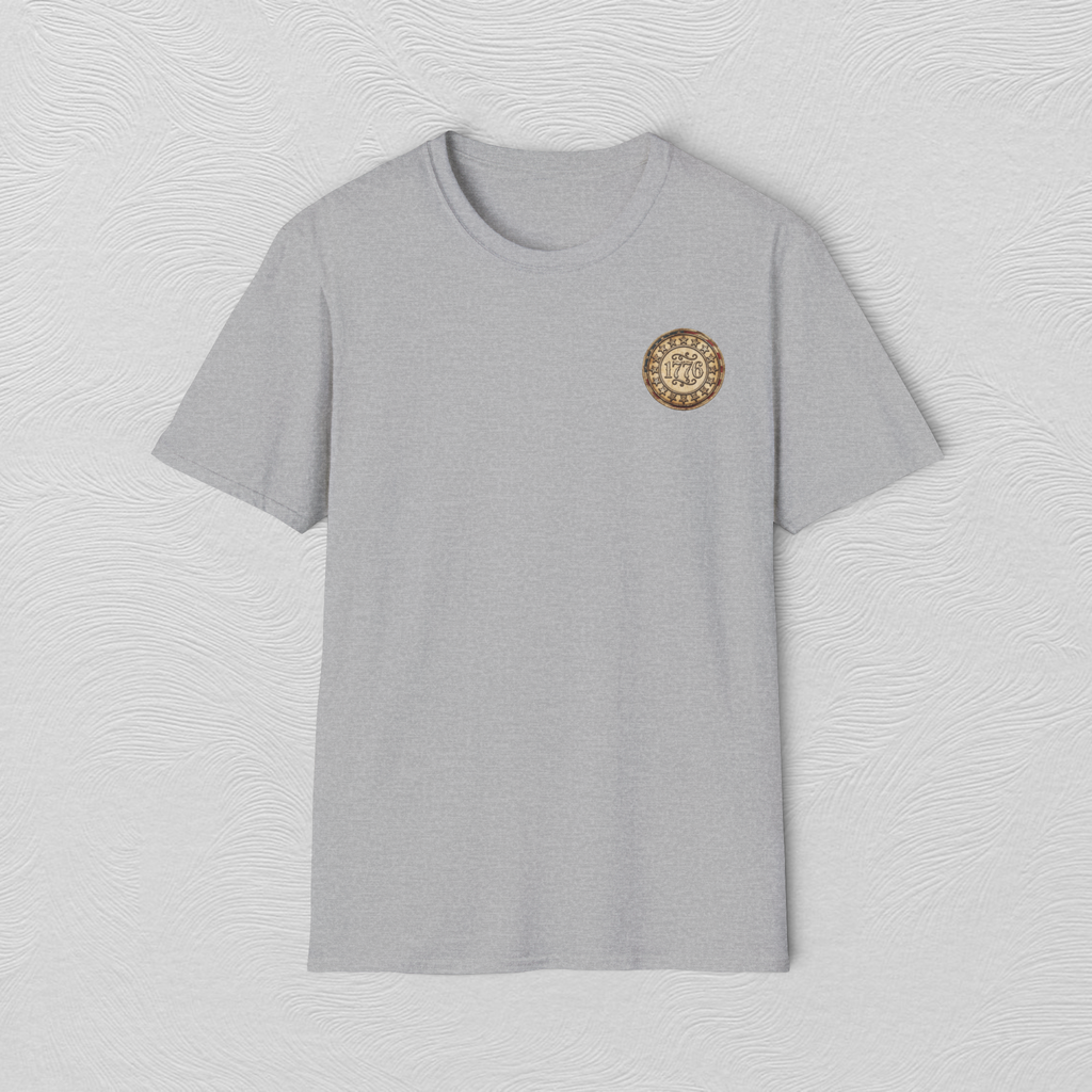 Retro 1776 Chest Logo T‑Shirt