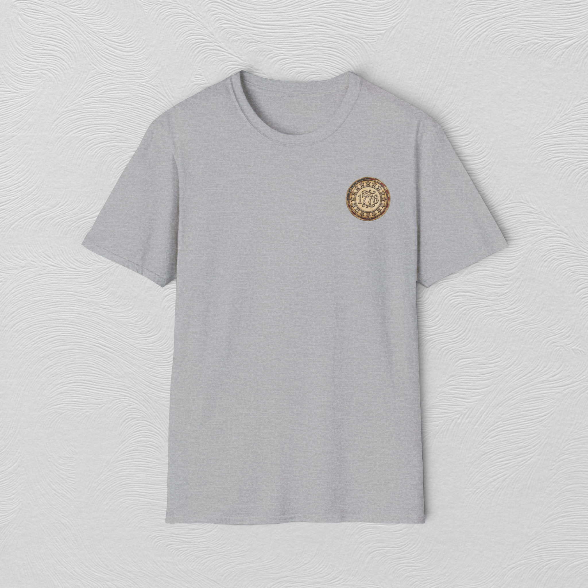 Retro 1776 Chest Logo T‑Shirt