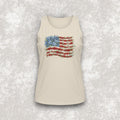 Floral American Flag Tank Top