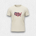 USA Map Flag Shirt | Patriotic American Graphic Tee