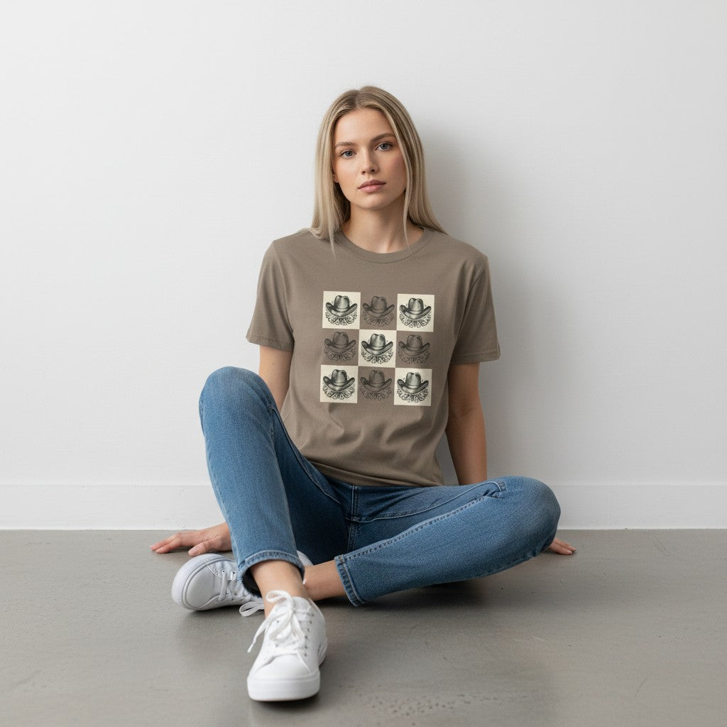 Cowboy Hat Graphic T-Shirt | Western Vintage Unisex Tee