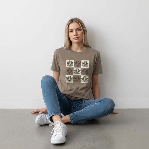 Cowboy Hat Graphic T-Shirt | Western Vintage Unisex Tee