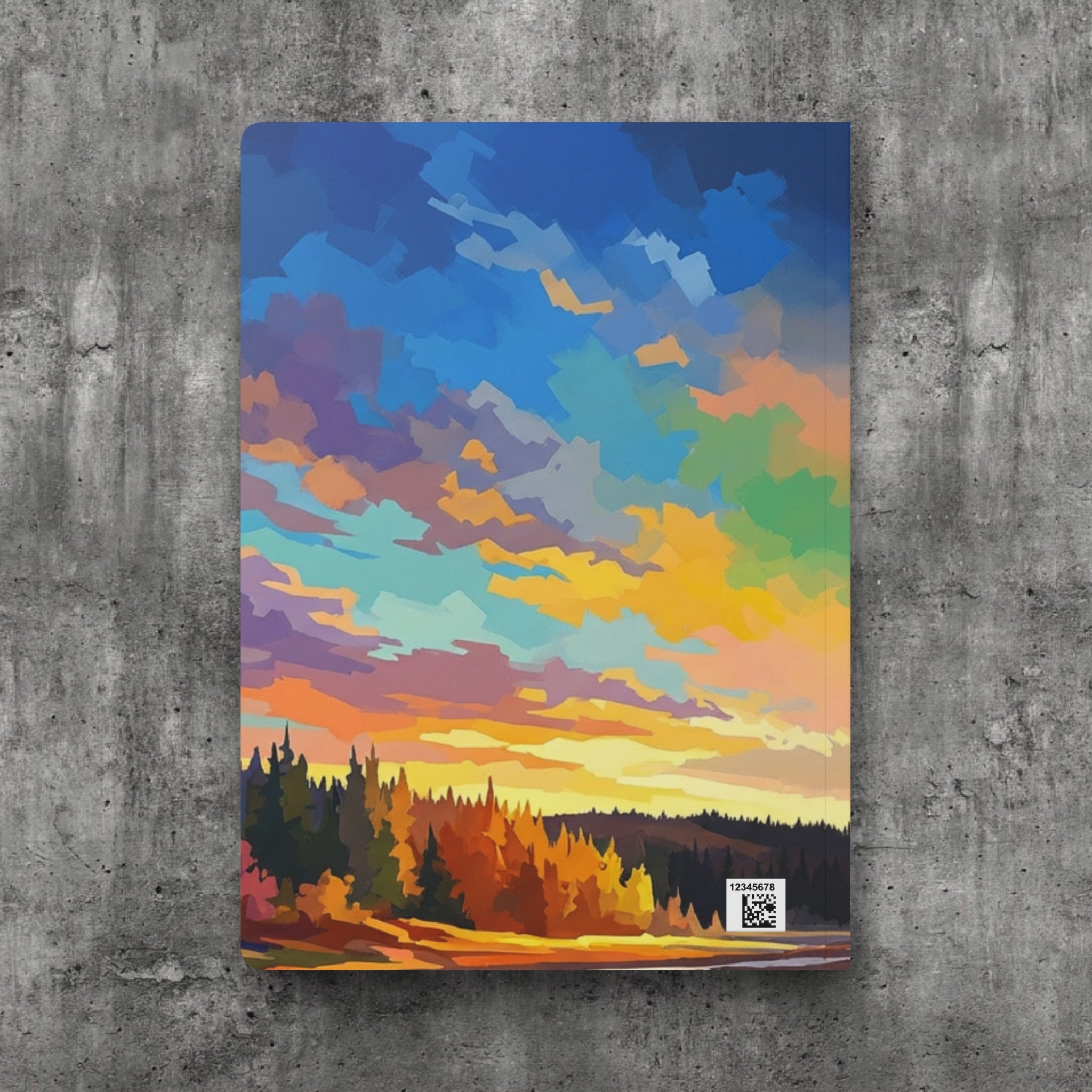 Colorful Geyser Landscape Journal