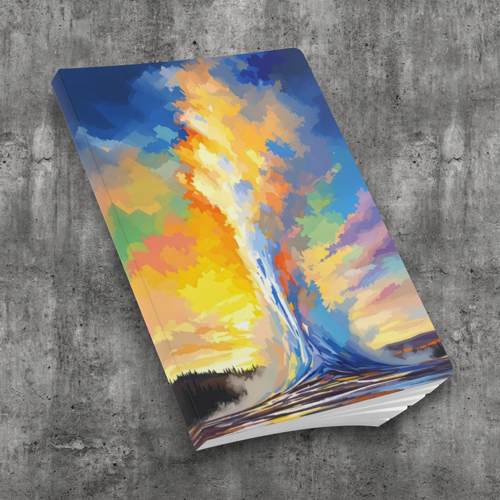 Colorful Geyser Landscape Journal