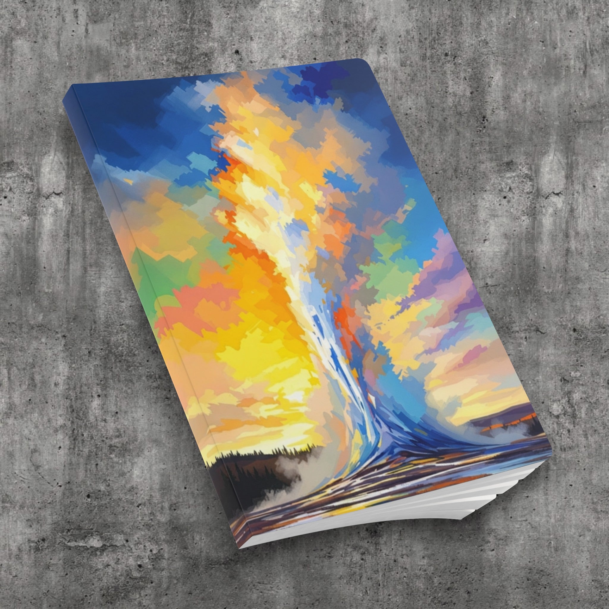Colorful Geyser Landscape Journal