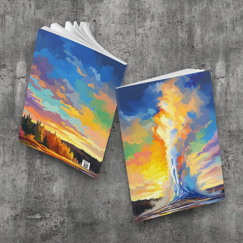 Colorful Geyser Landscape Journal