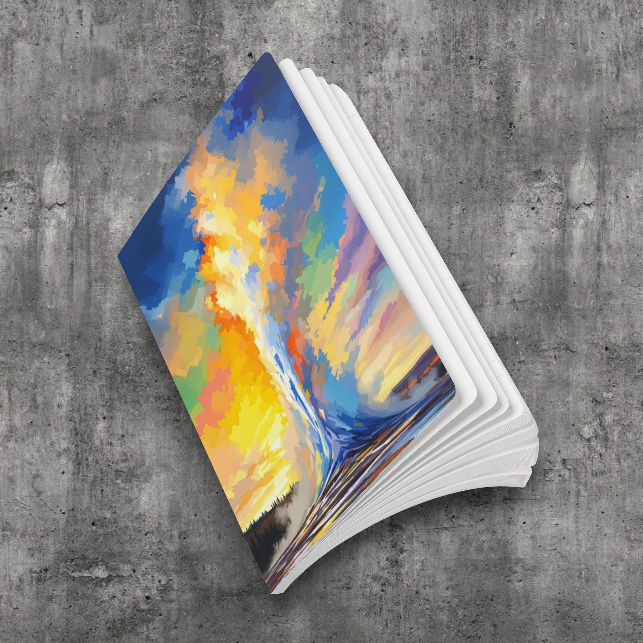 Colorful Geyser Landscape Journal