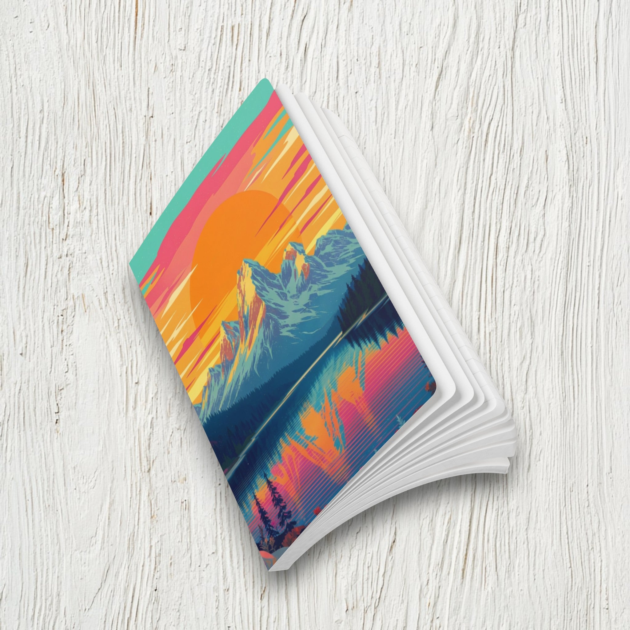 Sunset Mountain Lake Journal | Softcover Notebook with Scenic Cover