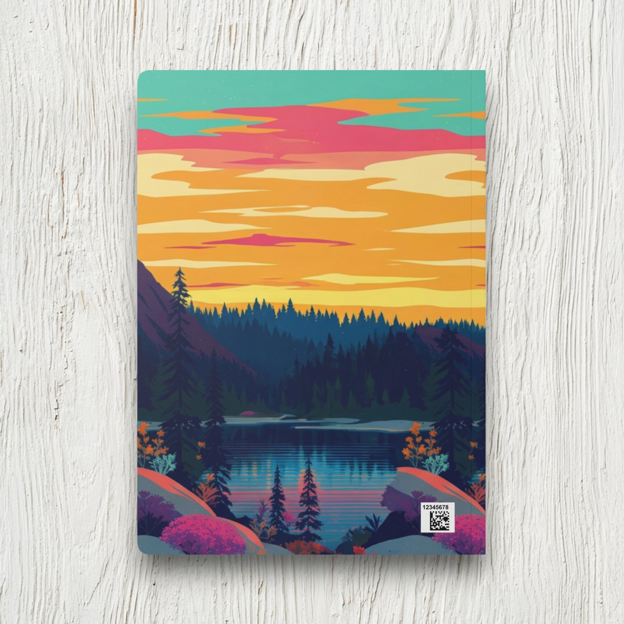 Sunset Mountain Lake Journal | Softcover Notebook with Scenic Cover
