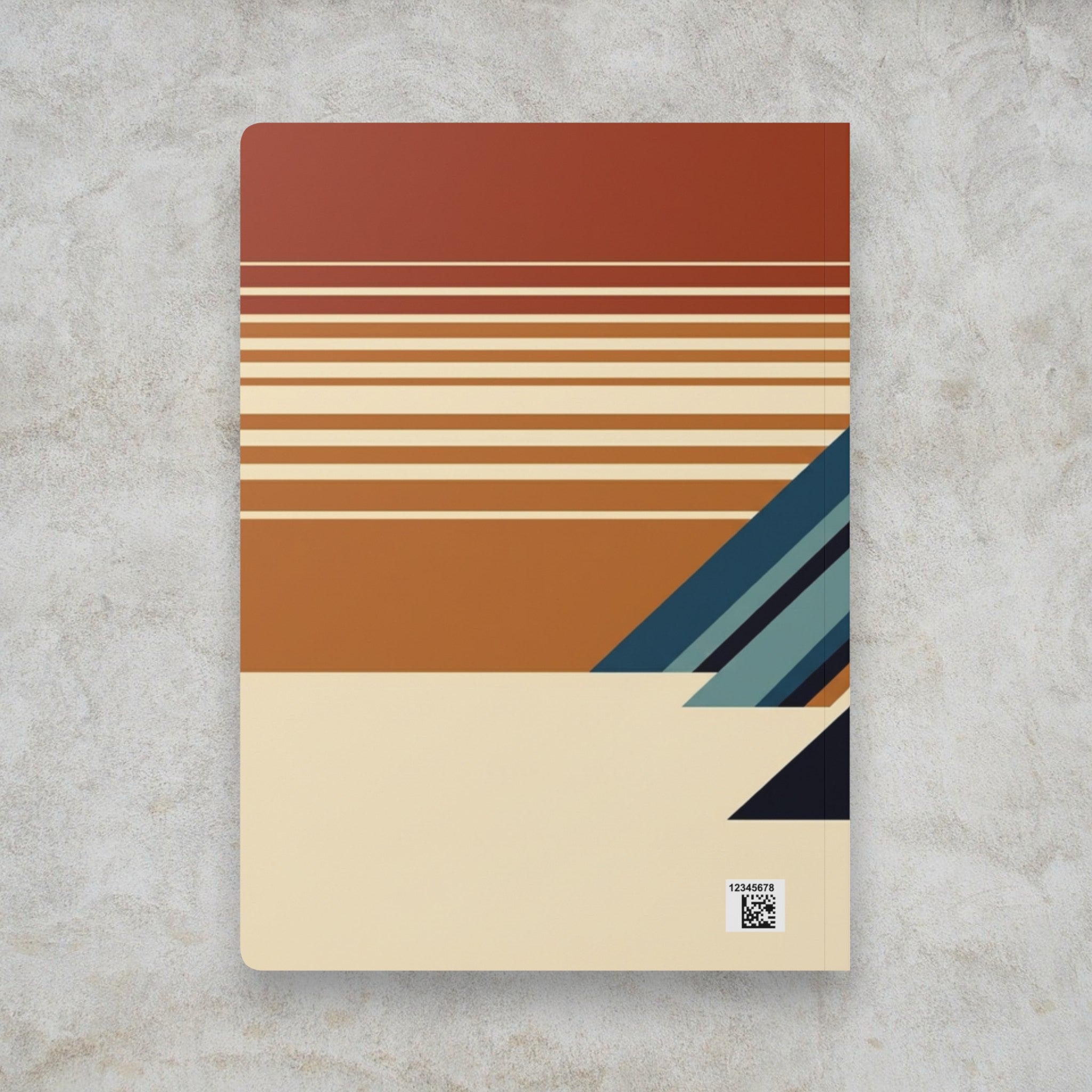 Retro Geometric Mountains journal | softcover notebook