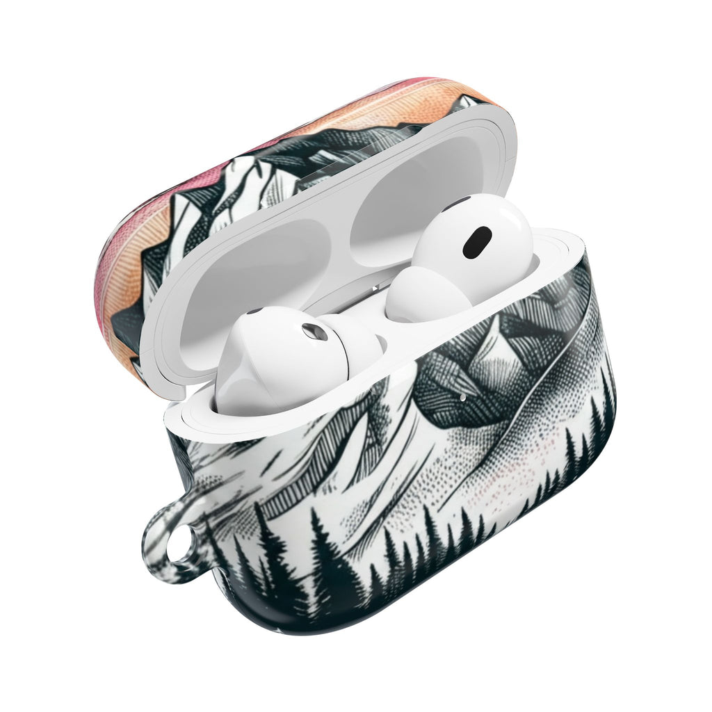 Sunset Mountain Landscape AirPod Case