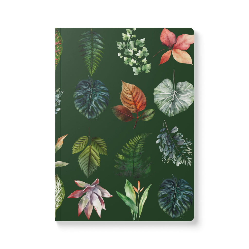 Tropical Leaves Softcover Journal | Botanical Notebook
