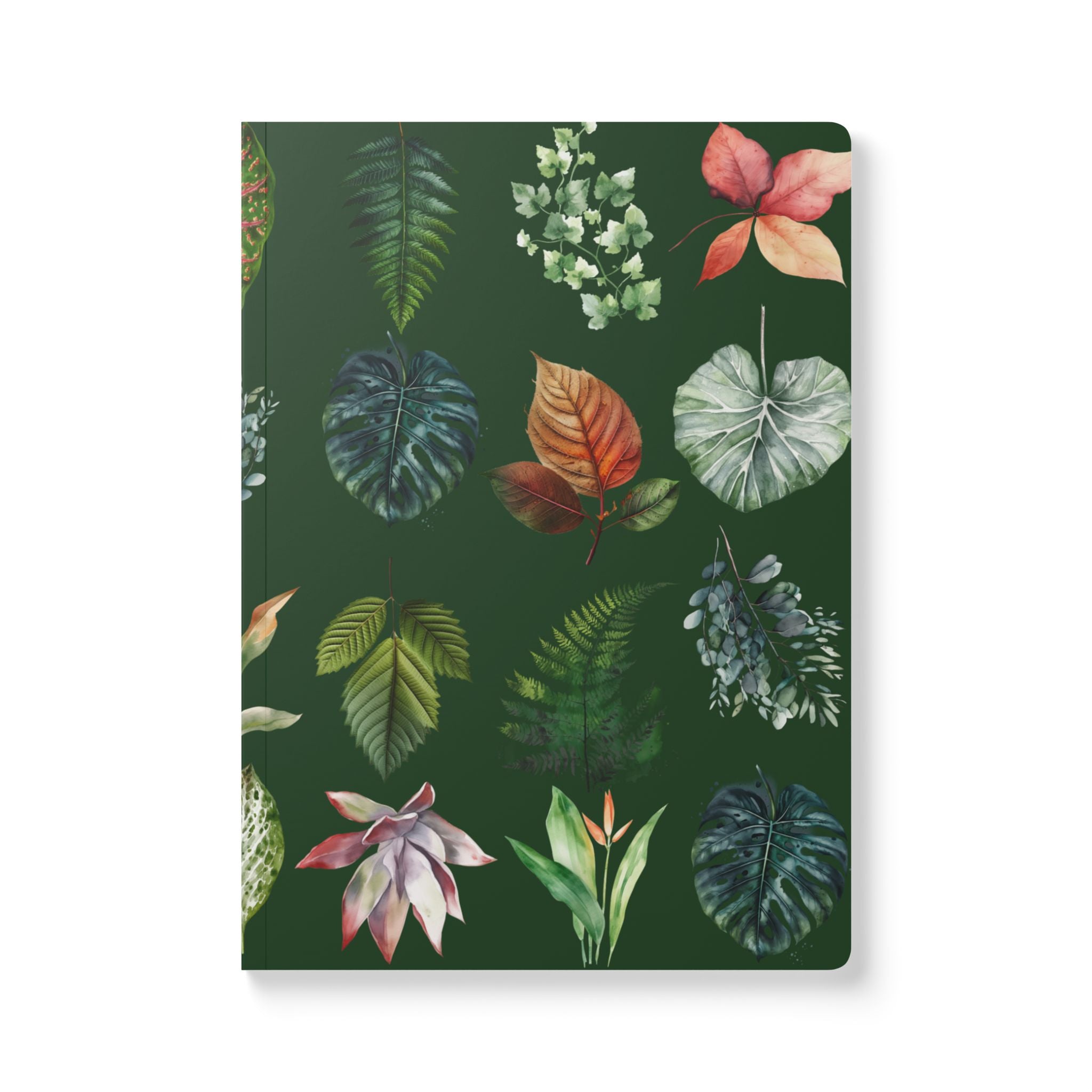 Tropical Leaves Softcover Journal | Botanical Notebook