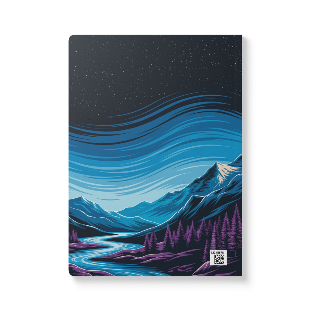 Neon Mountain Night Journal | Softcover Notebook