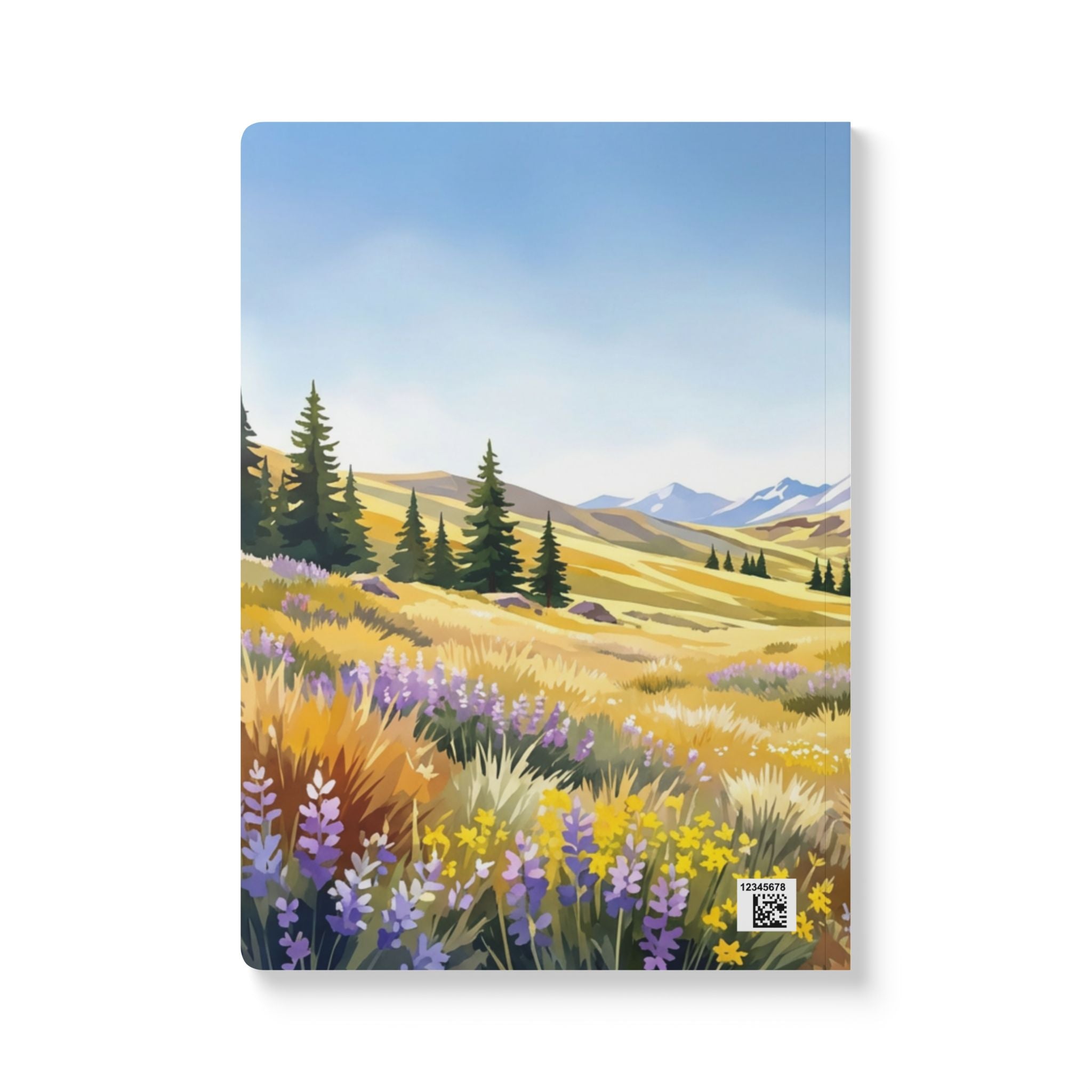 Mountain Meadow Illustration Journal | Softcover Notebook