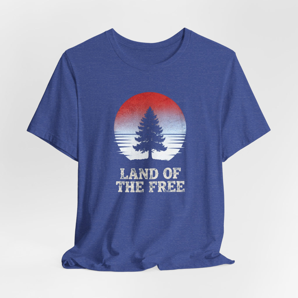 Land of the Free tree graphic Tee | Patriotic shirt