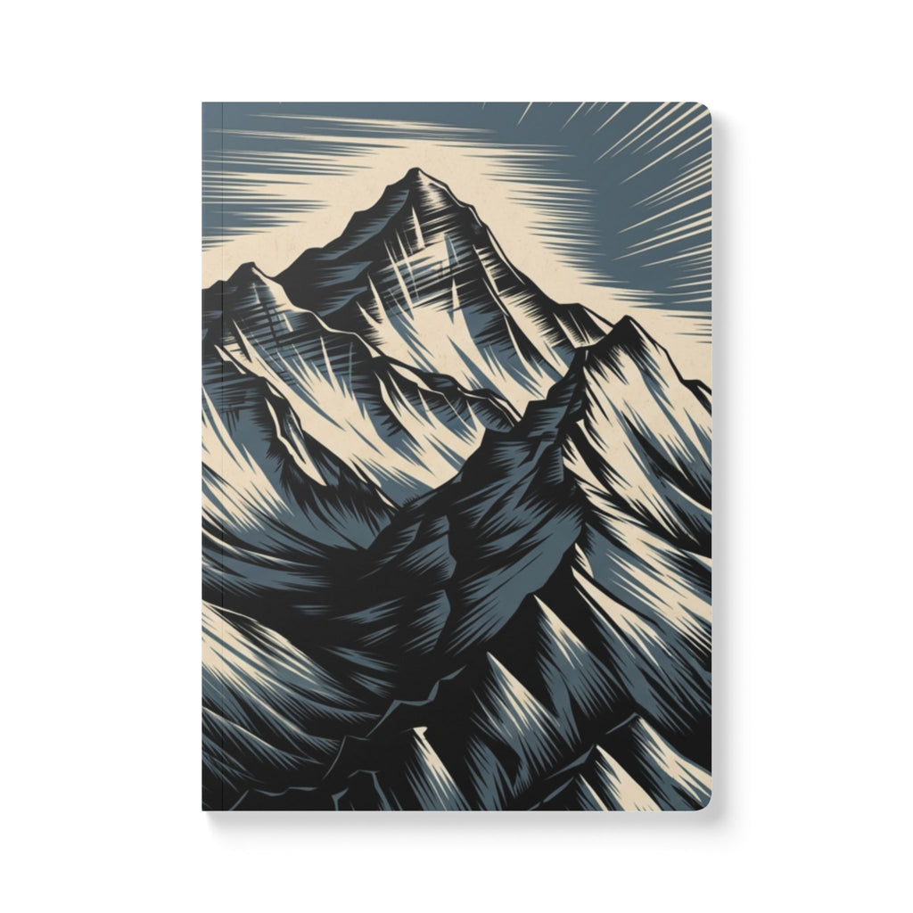 Mountain Landscape Journal | Illustrated Peak Softcover Notebook