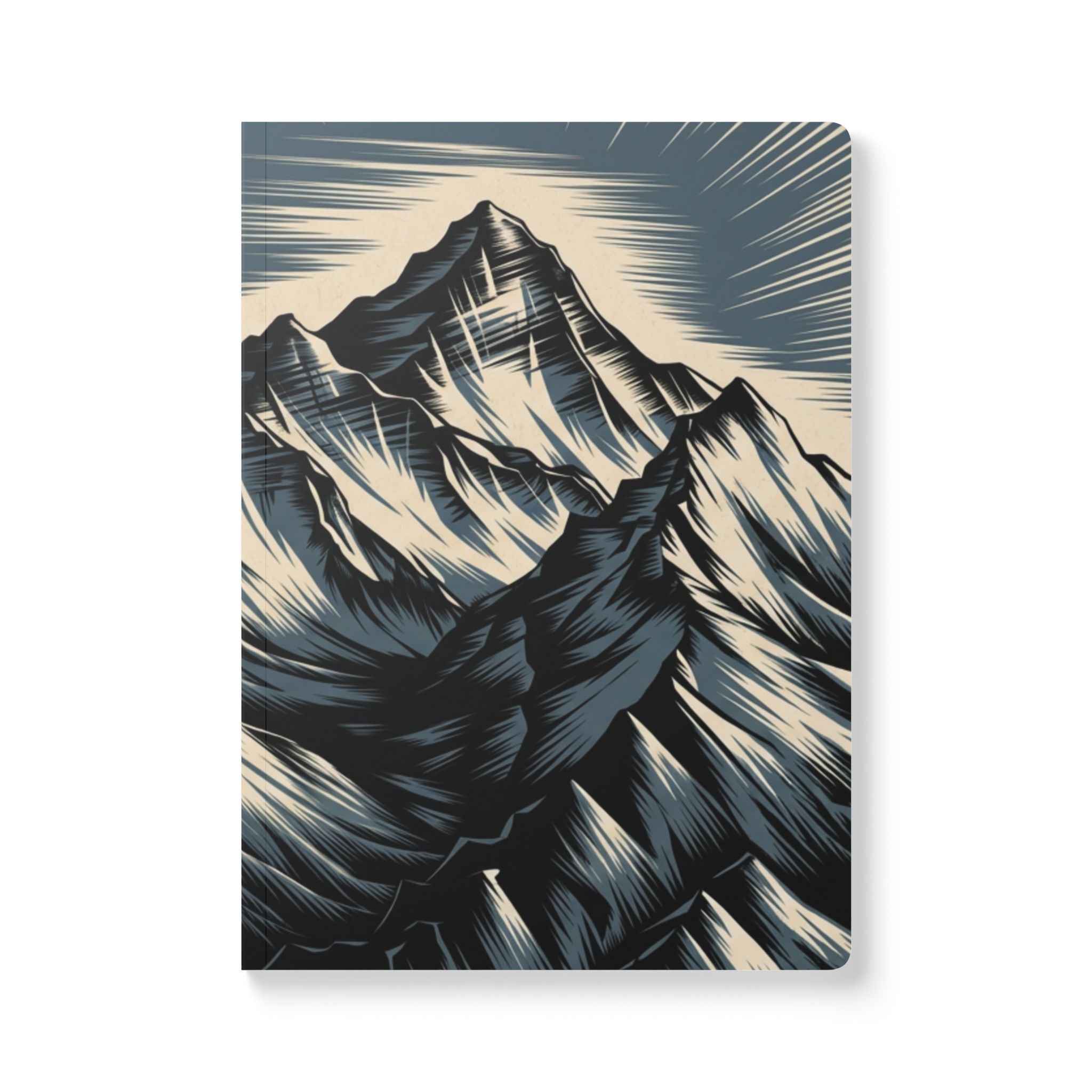 Mountain Landscape Journal | Illustrated Peak Softcover Notebook