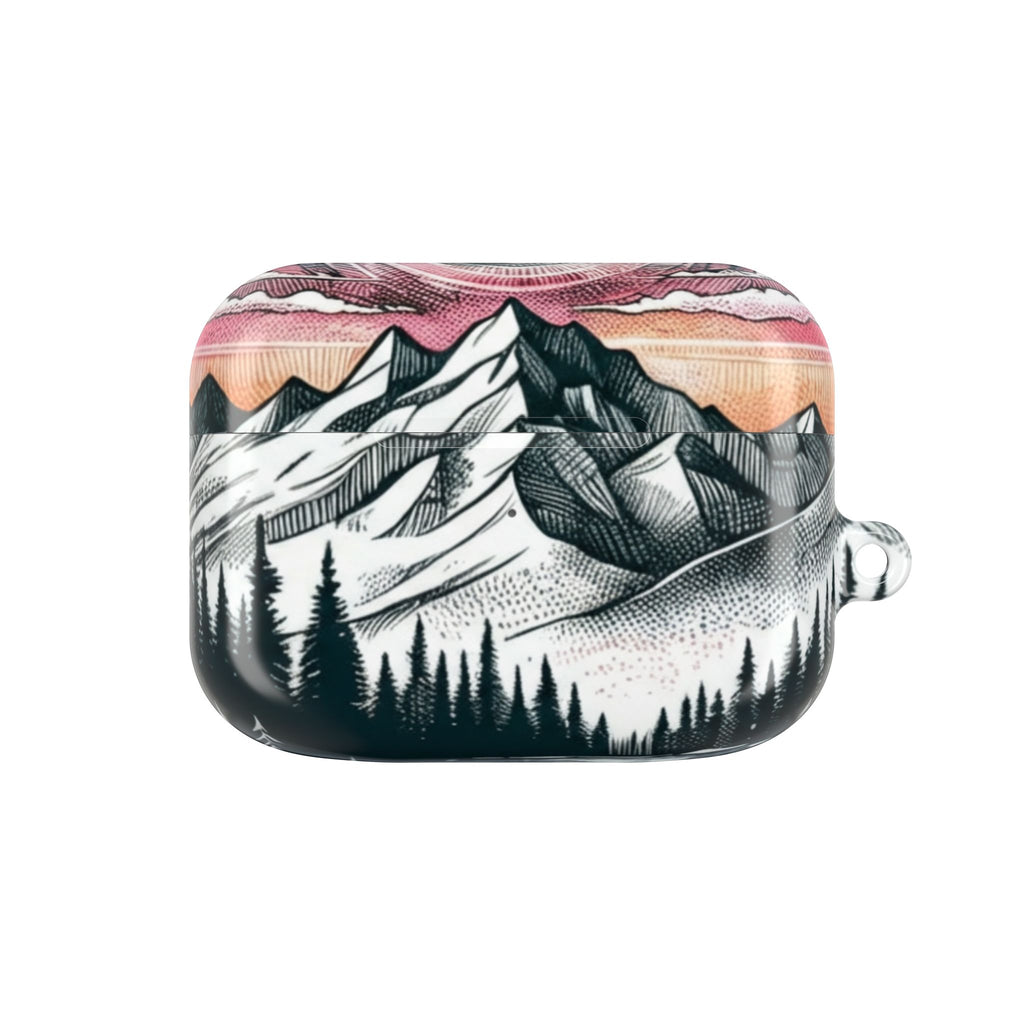 Sunset Mountain Landscape AirPod Case