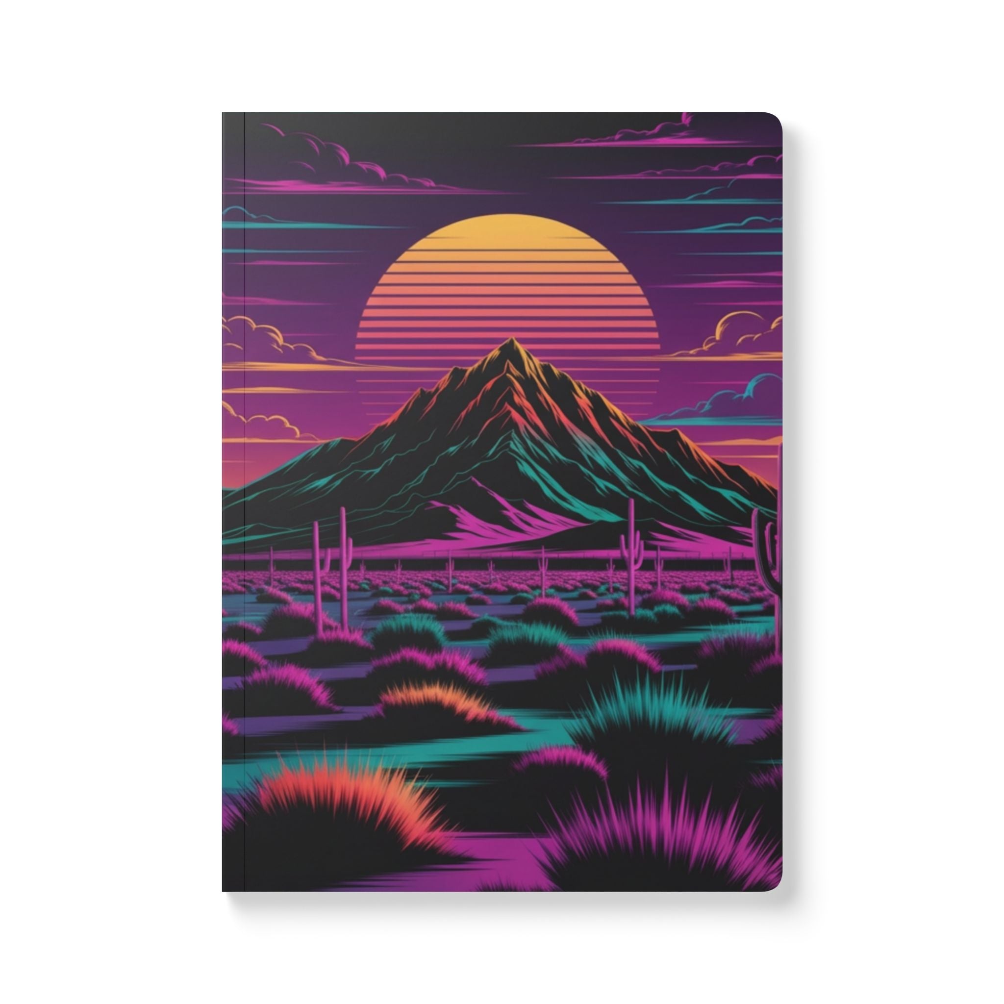 Neon Desert Sunset Journal