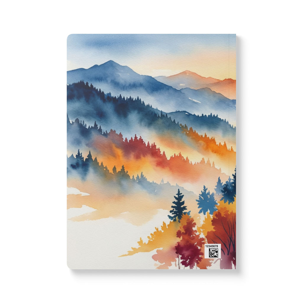 Autumn Mountain Watercolor Journal | Softcover Notebook
