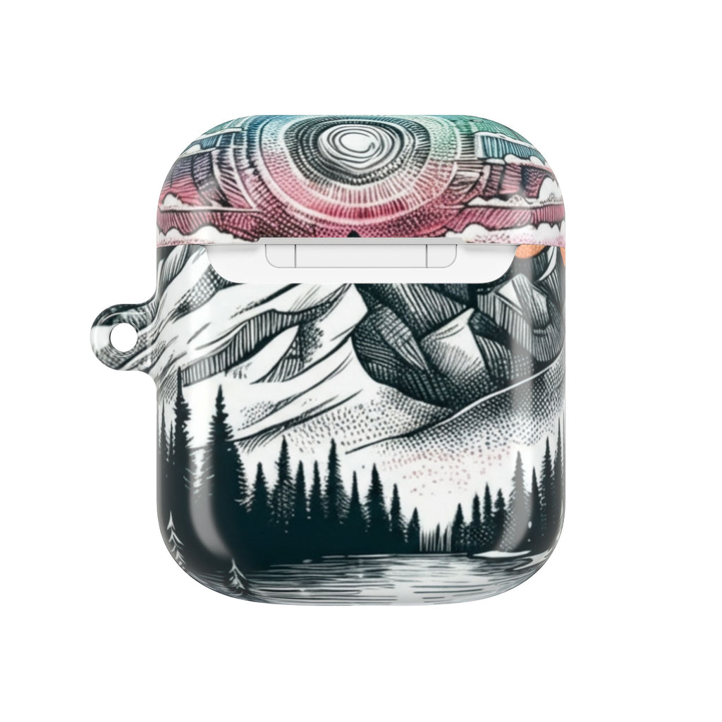 Sunset Mountain Landscape AirPod Case